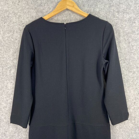 Brooks Brothers Womens Long Sleeve Sheath Dress Black Size 2 - Picture 10 of 11